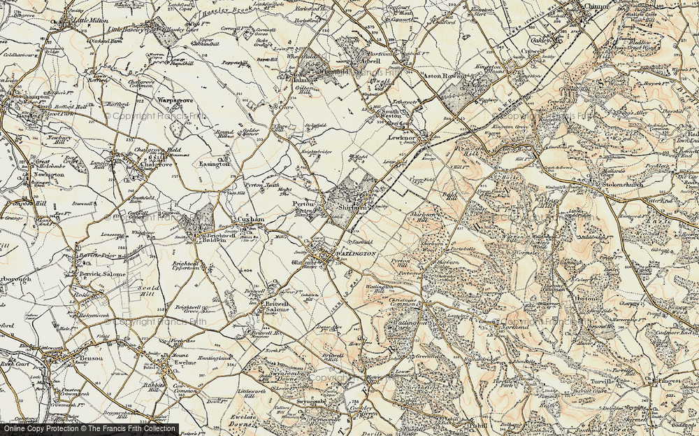 Old Map of Shirburn, 1897-1898 in 1897-1898