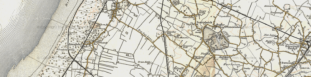 Old map of Shirdley Hill in 1902-1903