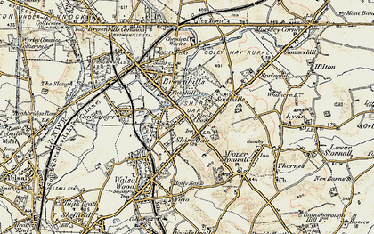 Old map of Shire Oak in 1902