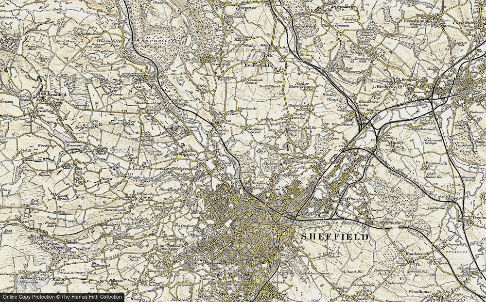 Old Map of Shirecliffe, 1903 in 1903