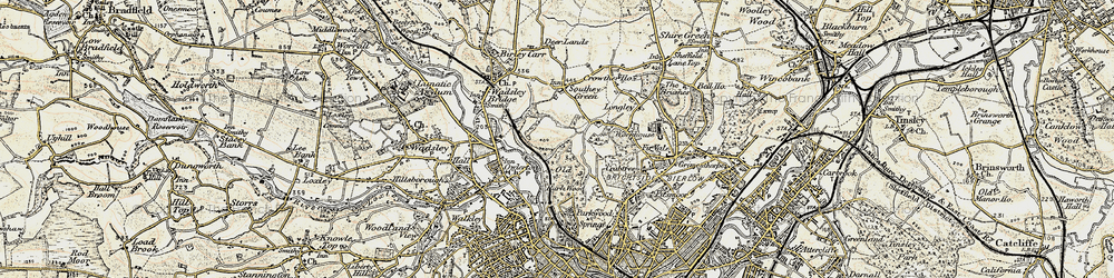 Old map of Shirecliffe in 1903