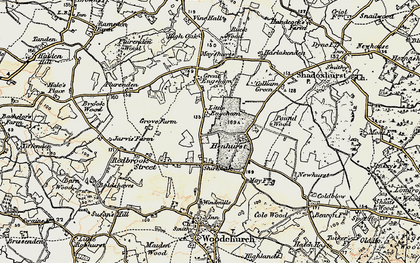 Old map of Shirkoak in 1897-1898
