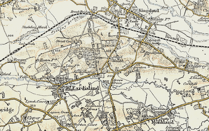 Old map of Shirl Heath in 1900-1903