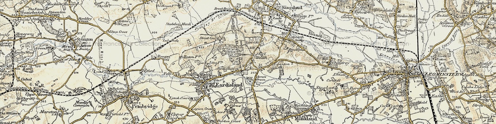 Old map of Shirl Heath in 1900-1903