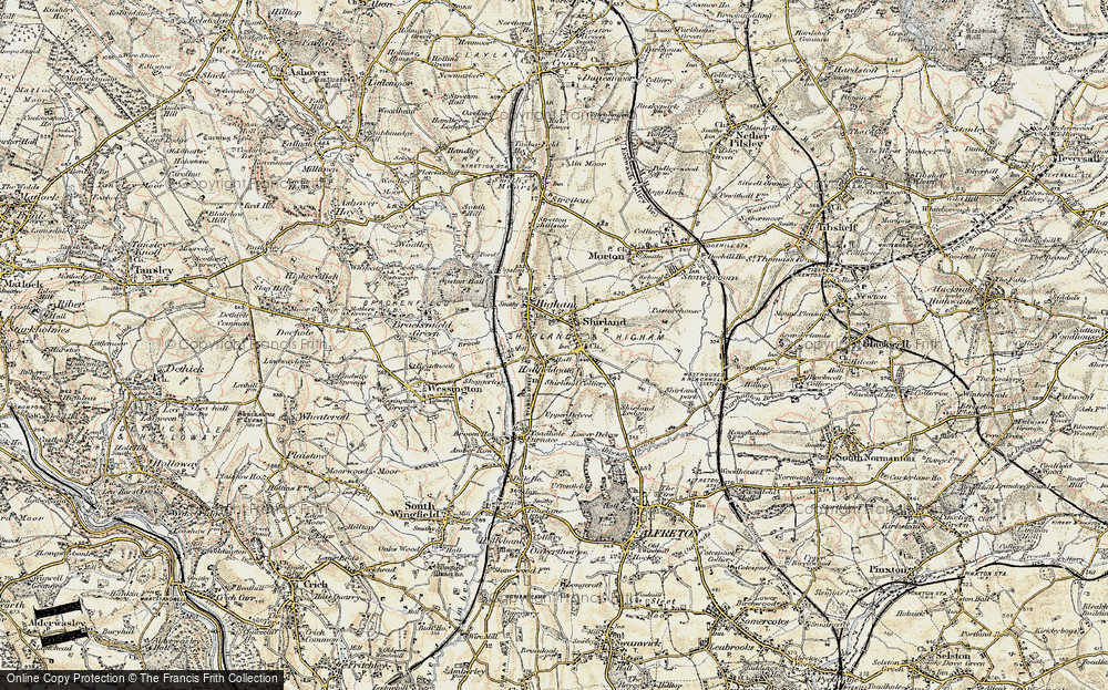 Old Map of Shirland, 1902-1903 in 1902-1903