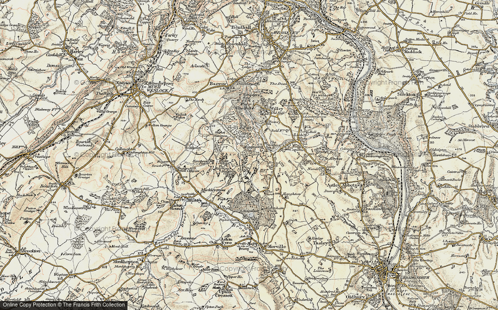 Old Map of Shirlett, 1902 in 1902