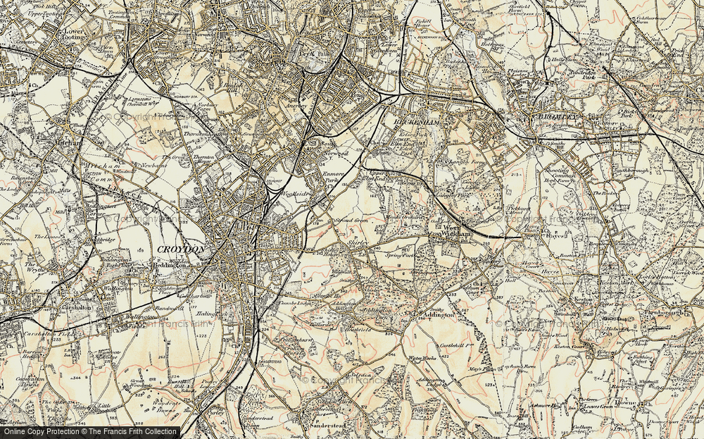 Old Map of Shirley, 1897-1902 in 1897-1902