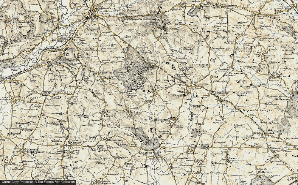 Old Map of Shirley, 1902 in 1902