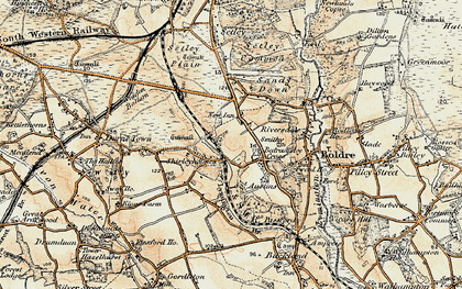 Old map of Shirley holms in 1897-1909
