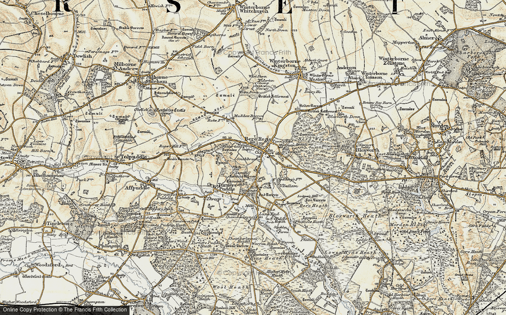 Old Map of Shitterton, 1897-1909 in 1897-1909