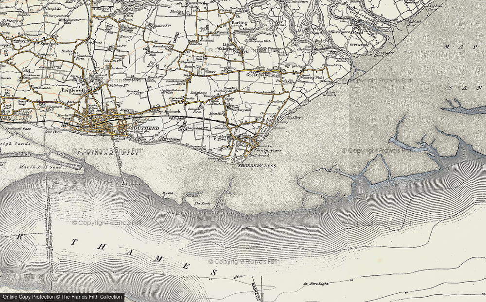Old Map of Shoeburyness, 1897-1898 in 1897-1898
