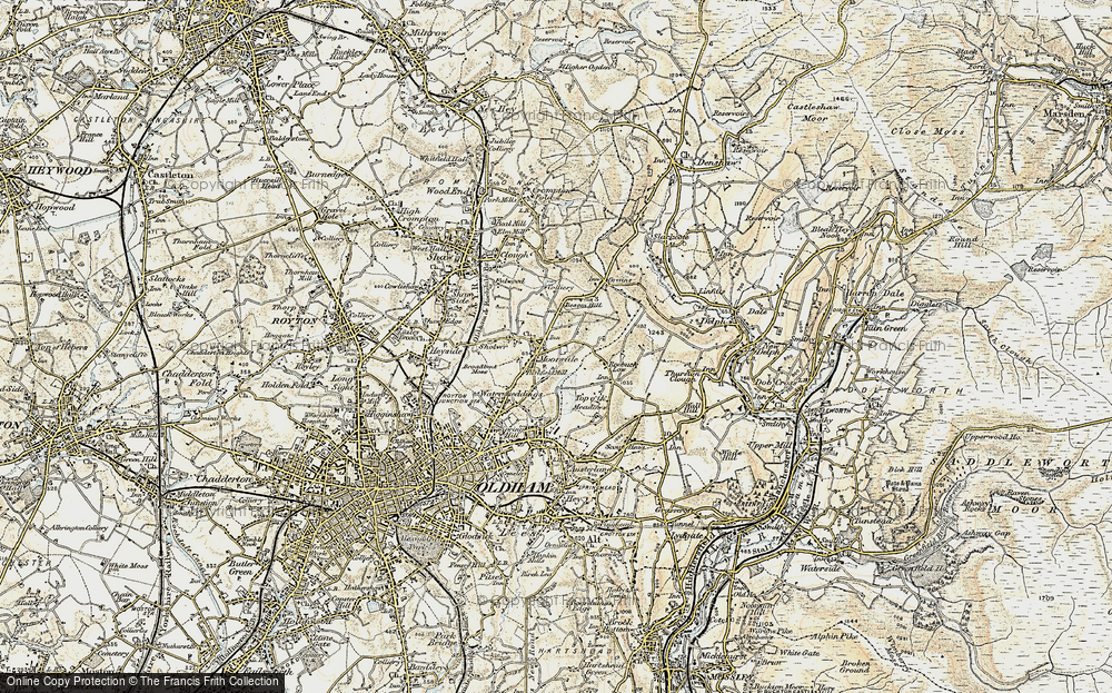 Old Map of Sholver, 1903 in 1903