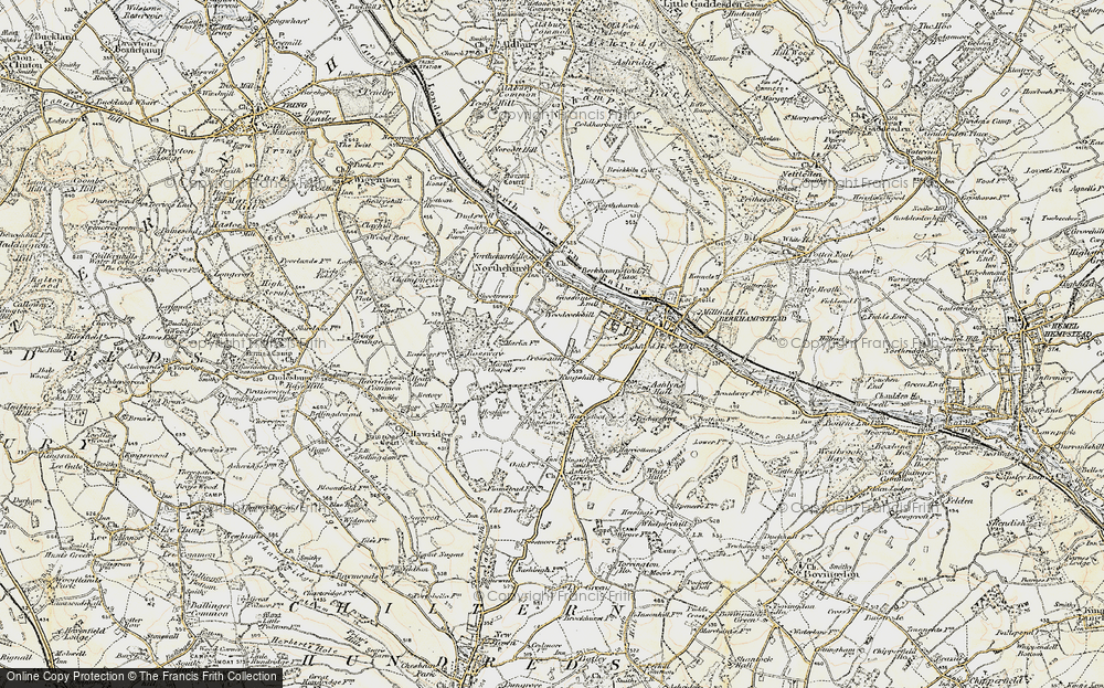 Old Map of Shootersway, 1898 in 1898