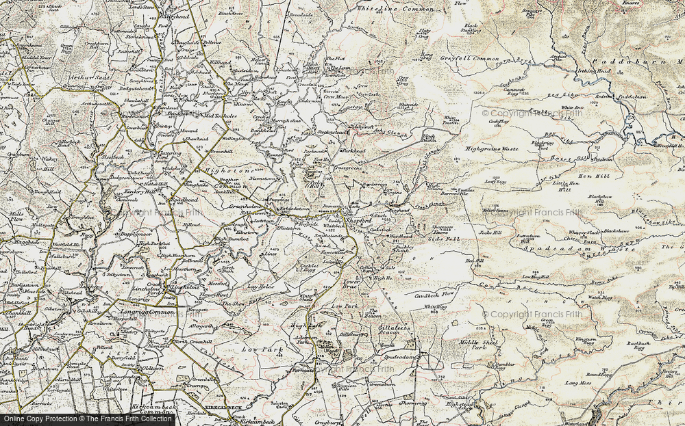 Old Map of Shopford, 1901-1904 in 1901-1904