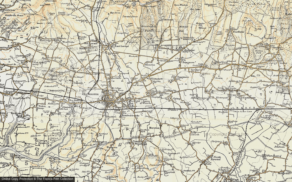 Old Map of Shopwyke, 1897-1899 in 1897-1899