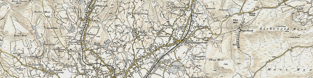 Old map of Shore in 1903