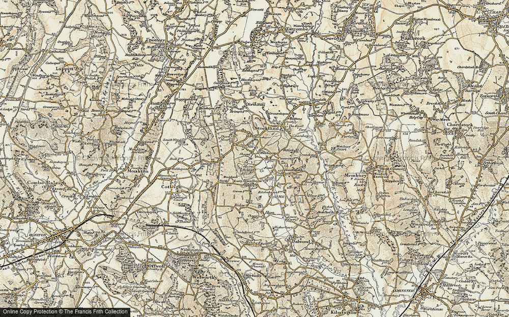 Old Map of Shore Bottom, 1898-1900 in 1898-1900