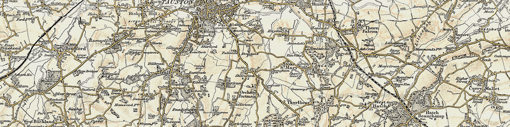 Old map of Shoreditch in 1898-1900