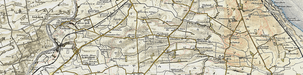 Old map of Shoresdean in 1901-1903