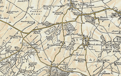 Old map of Shorley in 1897-1900