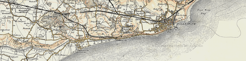 Old map of Shorncliffe Camp in 1898-1899