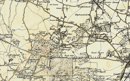 Old map of Shorne Ridgeway in 1897-1898