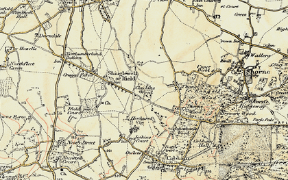 Old map of Shorne West in 1897-1898