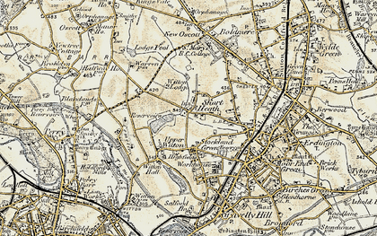 Old map of Short Heath in 1902