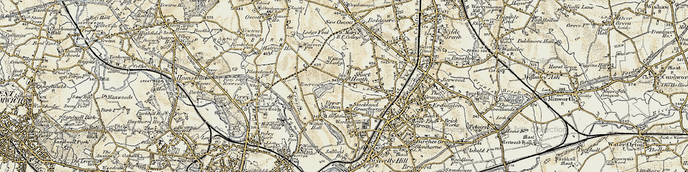 Old map of Short Heath in 1902