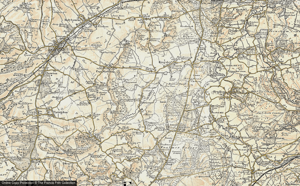 Old Map of Historic Map covering Binswood in 1897-1909