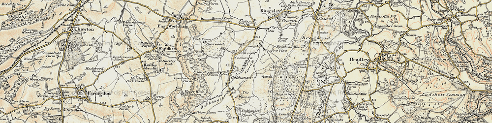 Old map of Shortheath in 1897-1909