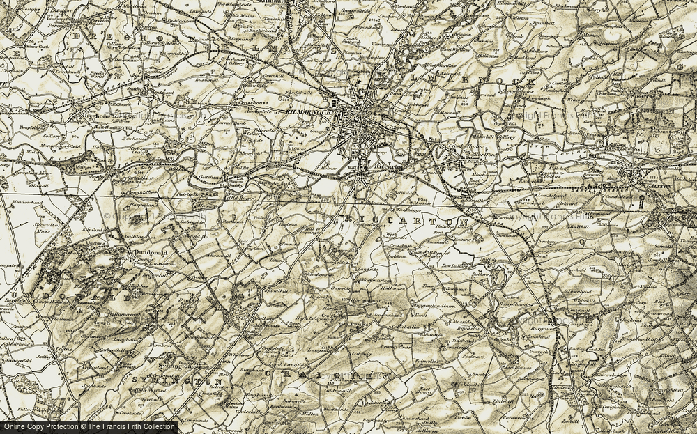Old Map of Shortlees, 1905-1906 in 1905-1906