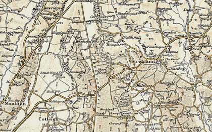 Old map of Shortmoor in 1898-1900