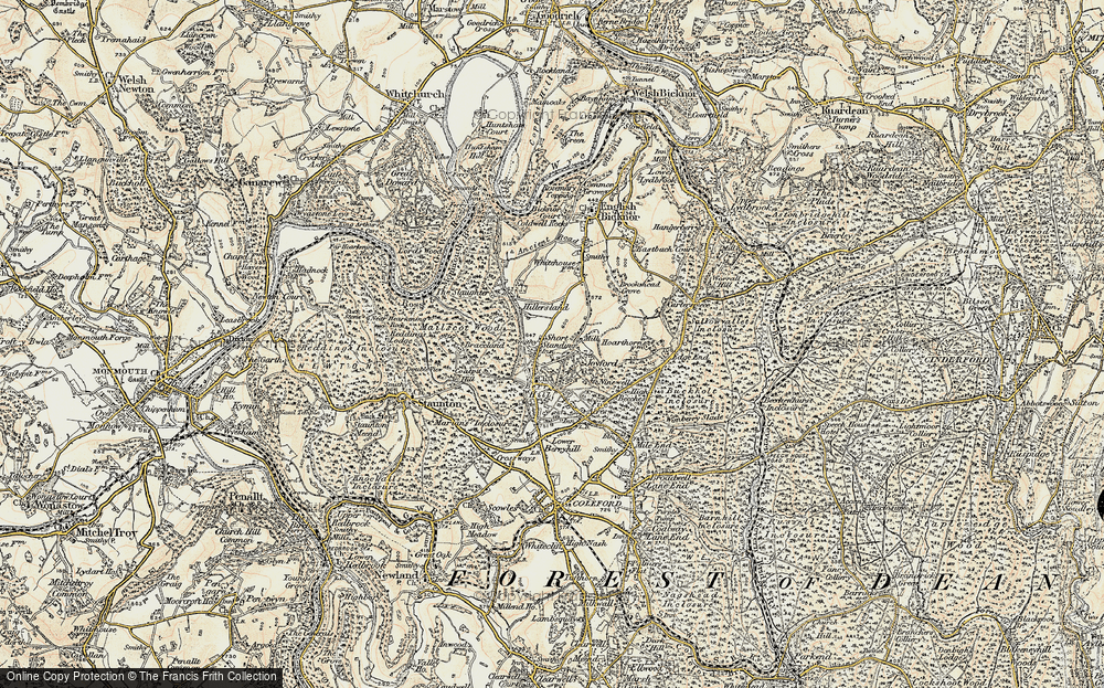 Old Map of Shortstanding, 1899-1900 in 1899-1900