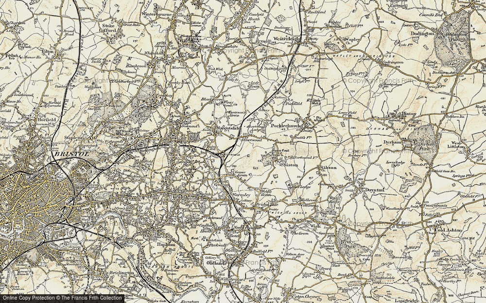 Old Map of Shortwood, 1899 in 1899
