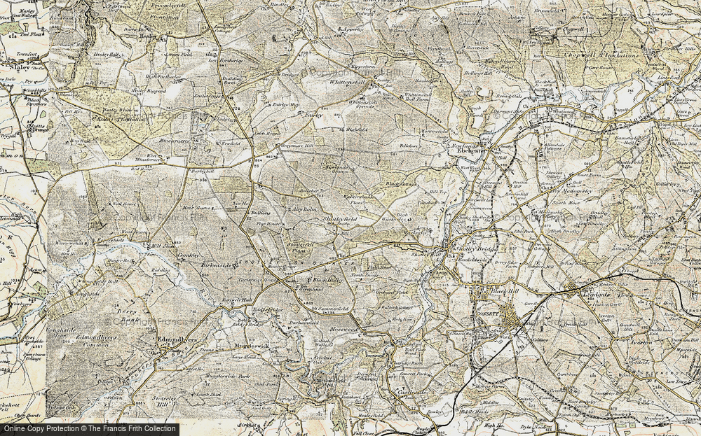 Old Map of Shotleyfield, 1901-1904 in 1901-1904
