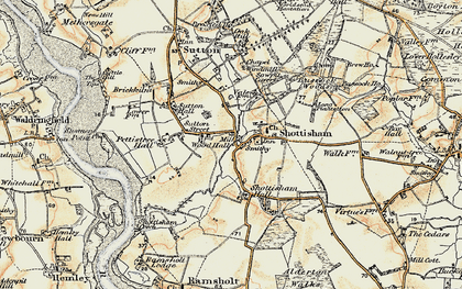 Old map of Shottisham in 1898-1901