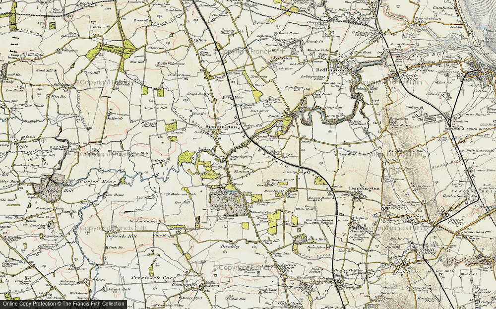 Old Map of Shotton, 1901-1903 in 1901-1903