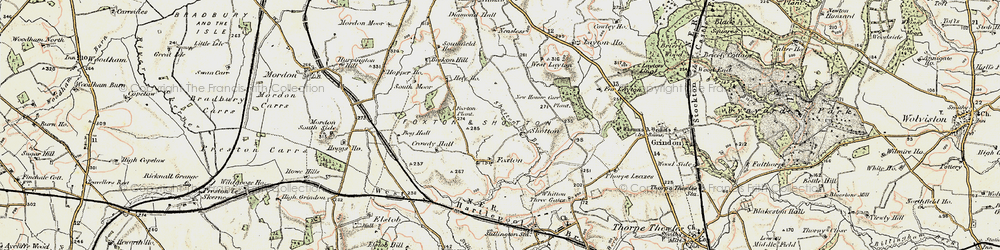 Old map of Shotton in 1903-1904