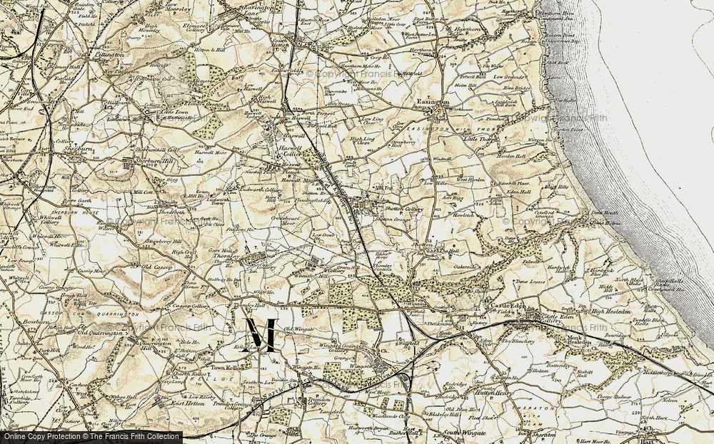 Old Map of Shotton Colliery, 1901-1904 in 1901-1904