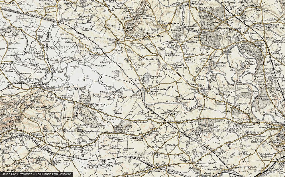 Old Map of Shrawardine, 1902 in 1902
