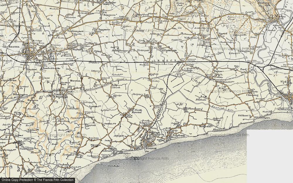 Old Map of Shripney, 1897-1899 in 1897-1899
