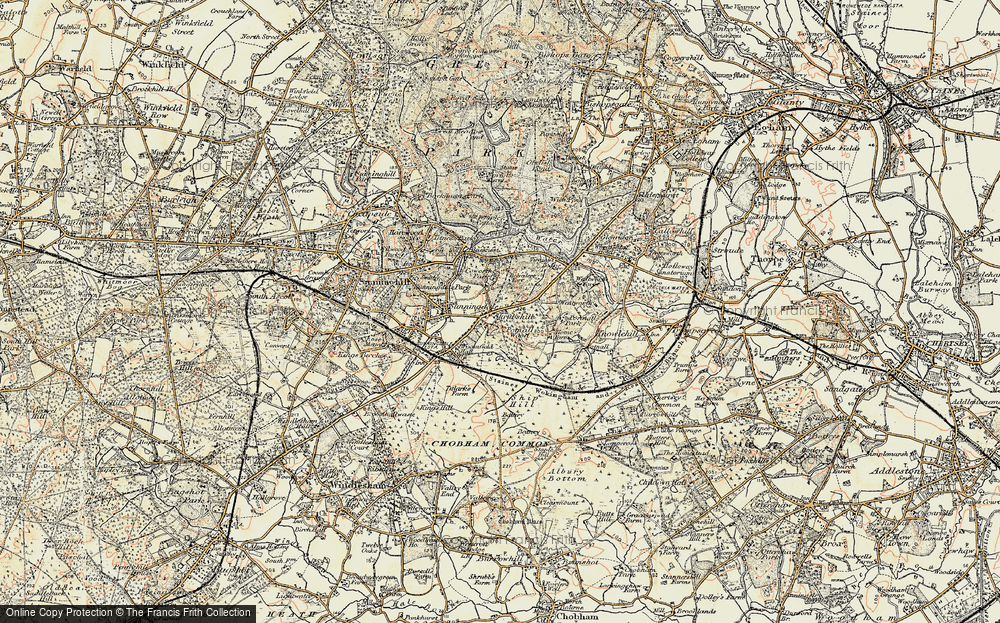 Old Map of Shrubs Hill, 1897-1909 in 1897-1909