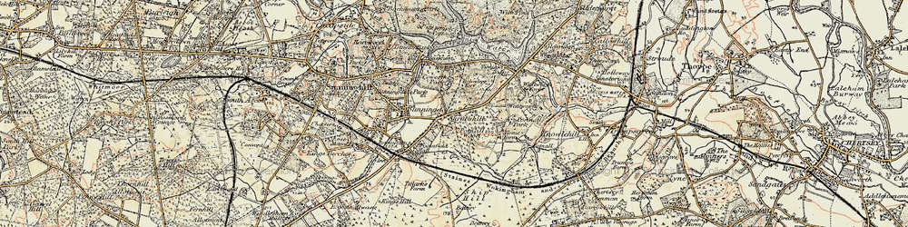 Old map of Wheatsheaf Hotel in 1897-1909