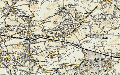 Old map of Shucknall in 1899-1901