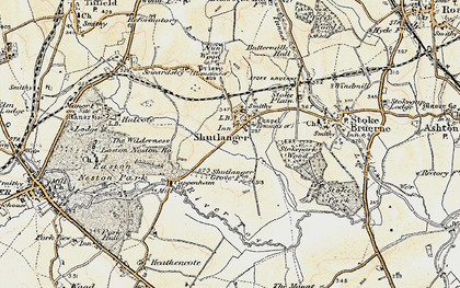 Old map of Shutlanger in 1898-1901