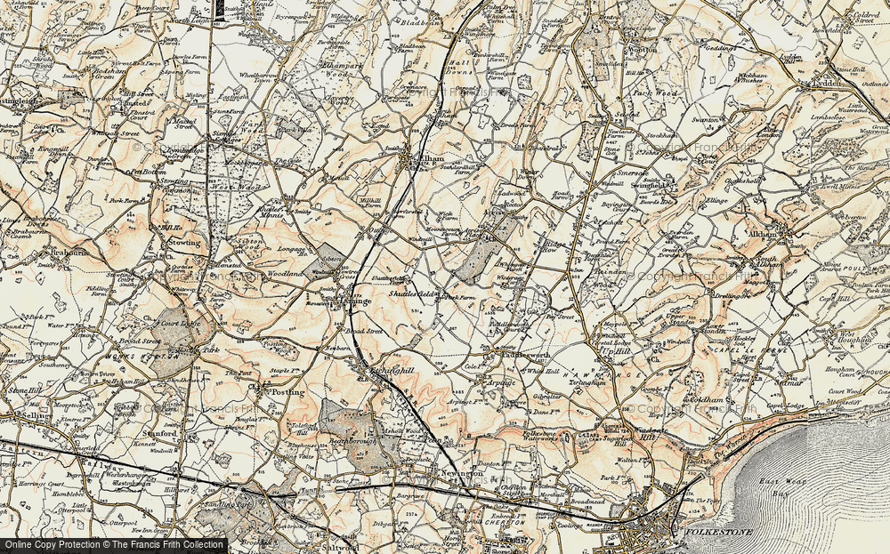 Old Map of Shuttlesfield, 1898-1899 in 1898-1899
