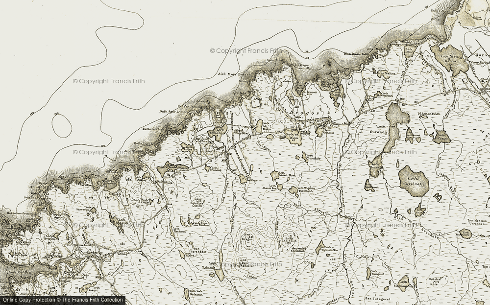 Old Map of Siabost, 1911 in 1911