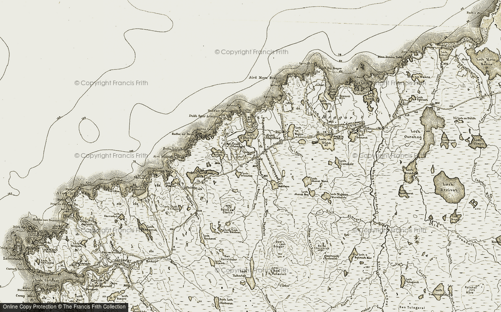 Old Map of Siabost bho Dheas, 1911 in 1911