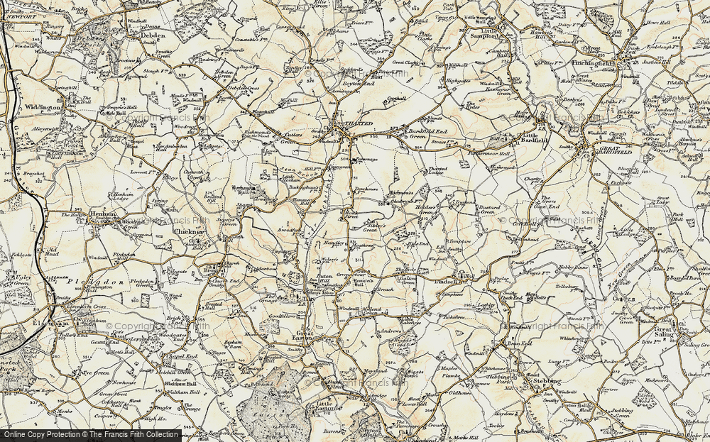 Old Map of Sibley's Green, 1898-1899 in 1898-1899